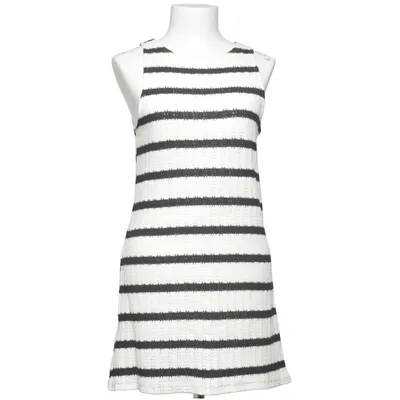 Dress (White, Black) from Mango Cotton, Polyester
