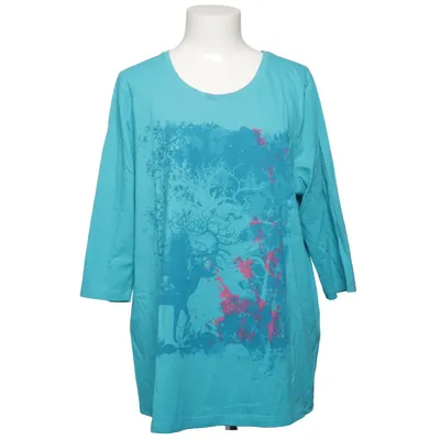Long sleeve T-shirt (Blue) from Ulla Popken Cotton, Elastane