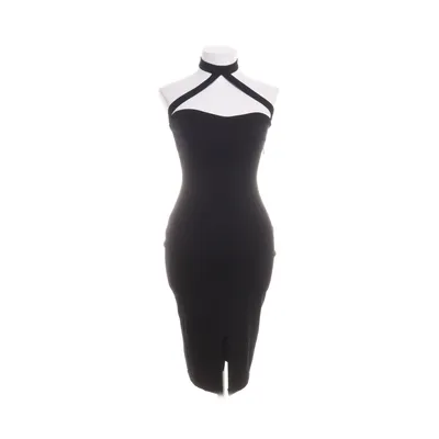 Halternek jurk (Zwart) van Rebecca Stella Elastaan, Viscose