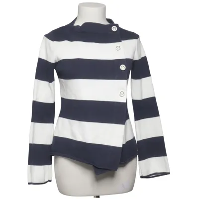 Cardigan (Blå, Hvid) fra Jumperfabriken Bomuld