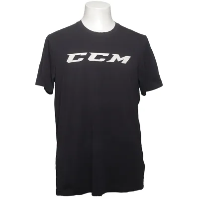 T-shirt (Noir) de CCM Coton, Élasthane, Polyester