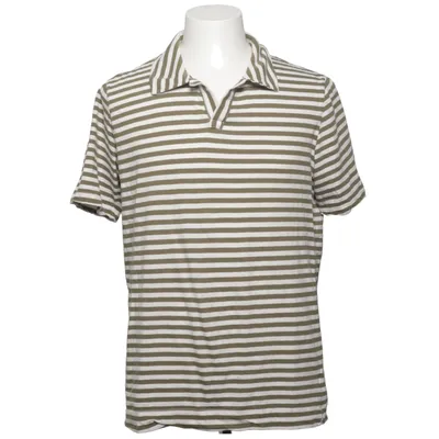 Polo (Vert, Blanc) de Massimo Alba Coton, Lin
