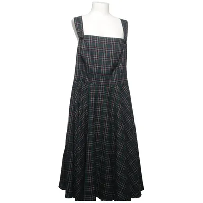 Hängselklänning (Grön, Röd, Vit) från Hell Bunny Elastan, Polyester, Viskos