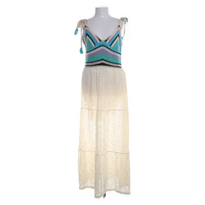 Maxi dress (Beige, Multicolored) from Wiya Cotton, Polyester