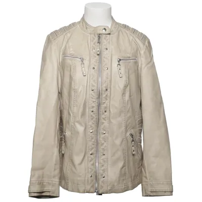 Jacket (Beige) from Canda Premium Polyester, Polyurethane, Viscose