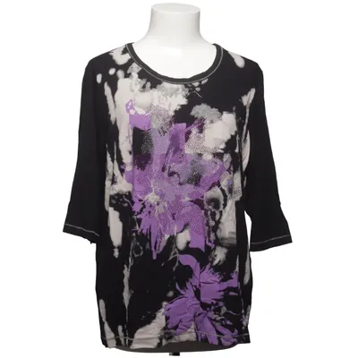 Langærmet t-shirt (Sort, Lilla, Beige) fra Handberg Elastan, Viscose