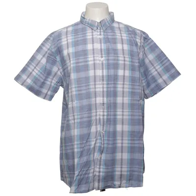 Chemise à manches courtes (Bleu, Blanc) de Carl William Coton