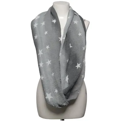 Infinity Schal (Grau, Weiß) von Scarfs 4 You Polyester, Viskose