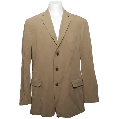 Blazer (Beige) from Adolfo Dominguez Linen, Modal, Polyester