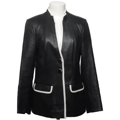 Läderkavaj (Svart, Vit) från Madeleine Skinn