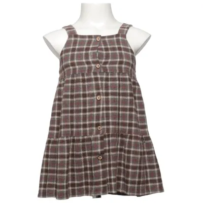 Dress (Brown, Gray, White) from Zara Baby Viscose, Wool