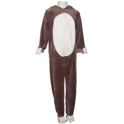 Mjukisdräkt (Brun, Vit) från Lindex Bomull, Polyester
