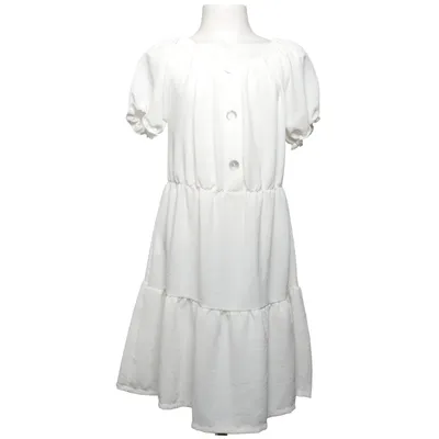 Klänning (Vit) från Made in italy Elastan, Polyester