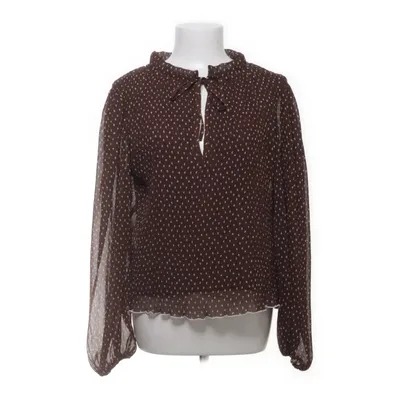 Blus (Brun, Vit) från Ganni Återvunnen polyester