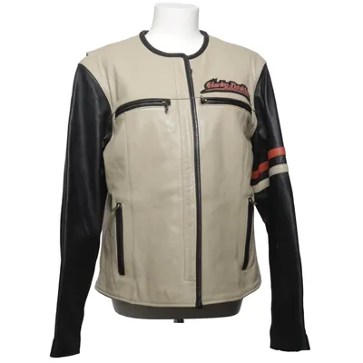 Læderjakke (Beige, Sort, Rød) fra Harley Davidson Læder, Polyester