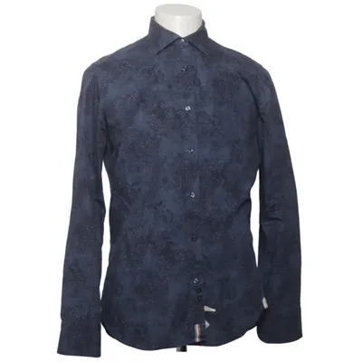 Shirt (Blauw) van Tintoria Mattei Katoen