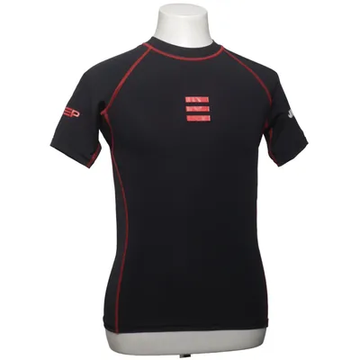 T-shirt de natation (Noir, Rouge) de Norge Élasthane, Polyamide