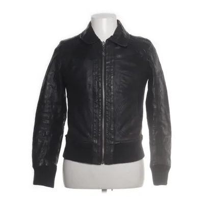 Läderjacka (Svart) från Blend She Skinn, Polyester, Bomull, Elastan