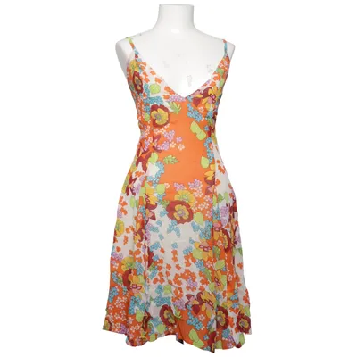 Kjole (Becky • Fred Sun • y2k • vintage • floral • floral print • midi dress • slip dress • spaghetti straps • v-neck • orange • colorful • retro • boho • summerdress • 90s • 2000s • 70s • euro summer • vacation) fra Fred Sun Viscose