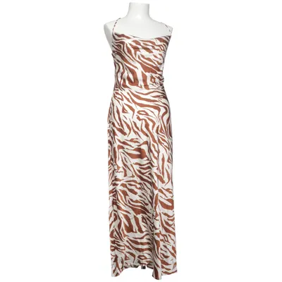 Långklänning (Brun, Vit) från Shein Polyester