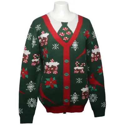Julesweater (Grøn, Flerfarvet) fra Merry Christmas Akryl