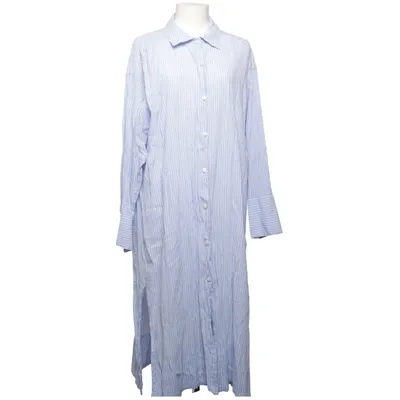 Robe chemise (Bleu, Blanc) de H&M Coton