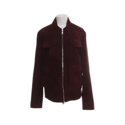 Läderjacka (Röd) från Reiss Polyester, Skinn