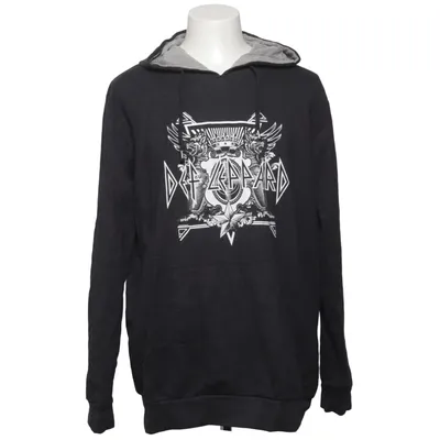 Hættetrøje (Sort, Grå) fra Def Leppard Bomuld, Polyester, Viscose