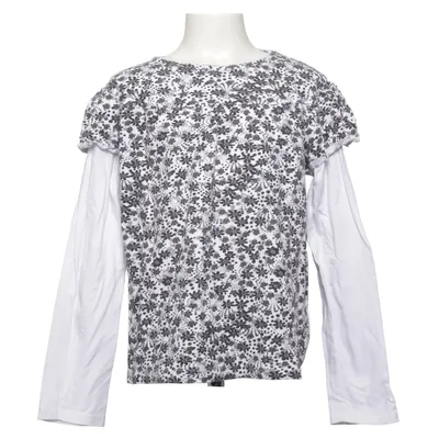 Langærmet t-shirt (Sort, Hvid) fra Kikstar Bomuld