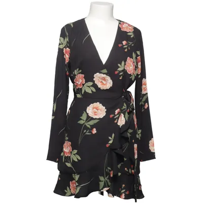 Robe portefeuille (Noir, Multicolore) de Fashion Union Polyester