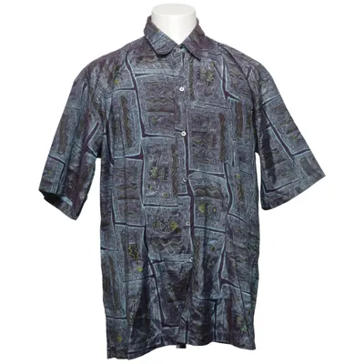 Korte mouwen shirt (Blauw, Meerkleurig) Zijde