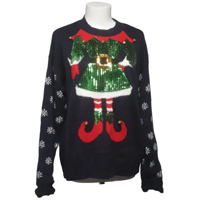 Julesweater (Sort, Rød, Grøn, Hvid) fra Forever 21 Akryl, Elastan, Polyamid