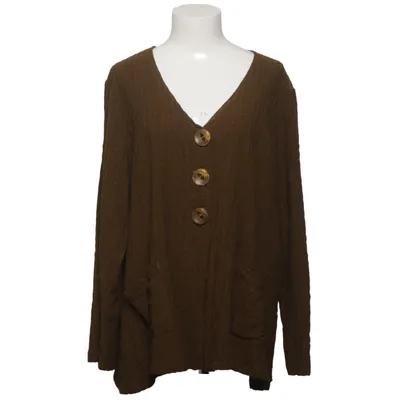 Cardigan (Marron) de Thing Élasthane, Viscose, Laine