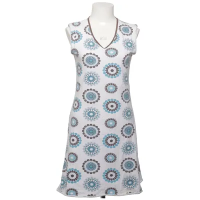 Dress (White, Blue, Brown) from Me&i Cotton, Elastane