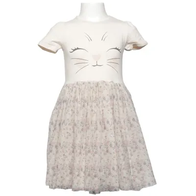 Jurk (Beige, Meerkleurig) van Mywear Young Katoen, Elastaan, Polyester