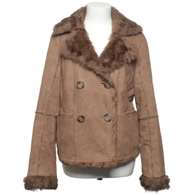 Veste en peau de mouton retournée (Marron) de Etam Acrylique, Polyester