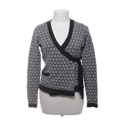 Wrap cardigan (Black, White) from Sisters Acrylic, Cotton