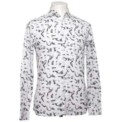 Shirt (Wit, Zwart) van Emilio Denim Katoen, Elastaan
