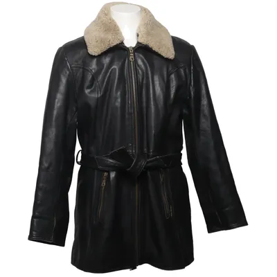 Leather jacket (Black) from Roco Baroco Cotton, Leather, Polyester