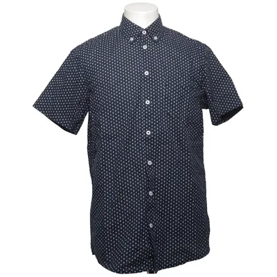 Short sleeve shirt (Blue, White) from Livergy Cotton