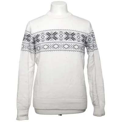 Sweater (White, Black) from Bondelid Cotton, Wool