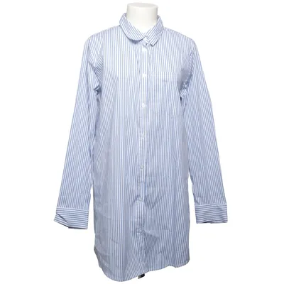 Robe chemise (Bleu, Blanc) de Ever Me Coton, Élasthane, Polyamide