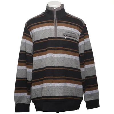 Rugbytrøje (Sort, Grå, Brun) fra Marco Donati Bomuld, Polyester