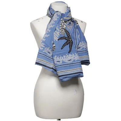 Sommerschal (Blau, Schwarz, Weiß) von Sézane Baumwolle