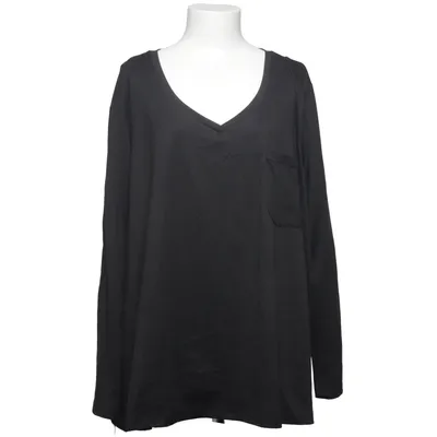 Long sleeve T-shirt (Black) from Shein Curve Elastane, Polyester