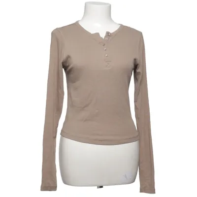 T-shirt manches longues (Marron) de Vailent Élasthane, Coton biologique