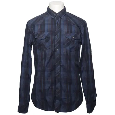 Flannel skjorte (Blå, Flerfarvet) fra Loft Bomuld, Polyester