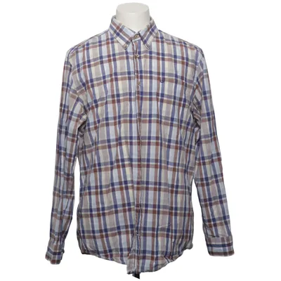 Buttondown-skjorta (Blå, Brun, Vit) från Cap Horn Bomull