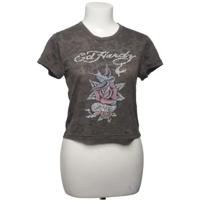 T-shirt (Gray, Multicolored) from Ed Hardy x Urban Outfitters Cotton
