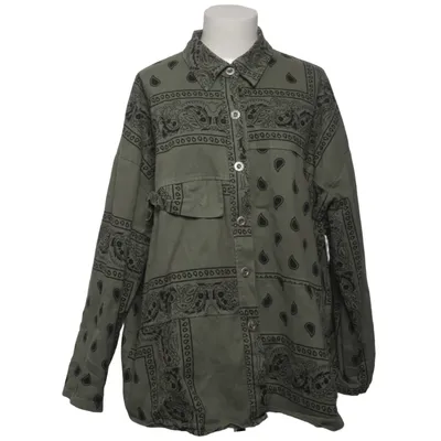 Overshirt (Green) from Cream Cotton, Elastane
